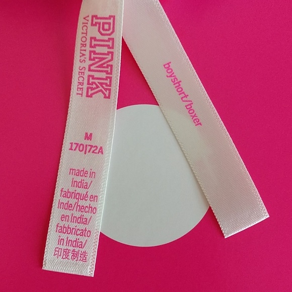 Size M🌺PINK VICTORIA'S SECRET LOGO BOYSHORT - Picture 3 of 5